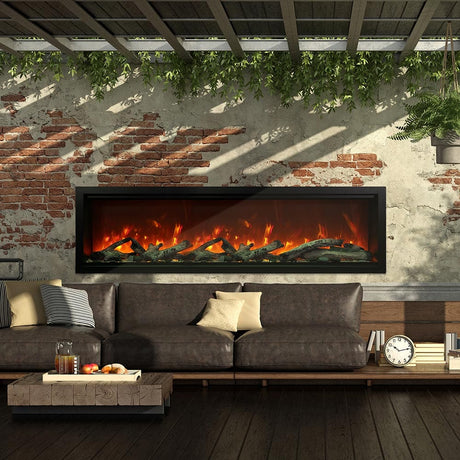 Amantii 100-in Symmetry Smart XT Linear Electric Fireplace