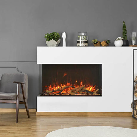 Amantii 40-in TruView Extra Tall Smart Linear Electric Fireplace